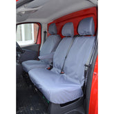 Vauxhall Vivaro 2014-2019 Base Model Driver And Front Double Passenger Seat Covers - Grey